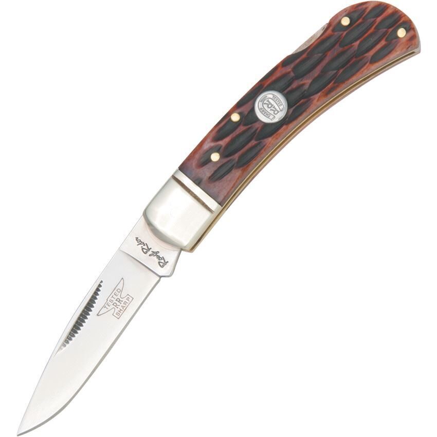 Rough Rider Lockback Amber Bone Pocket Knife RR461
